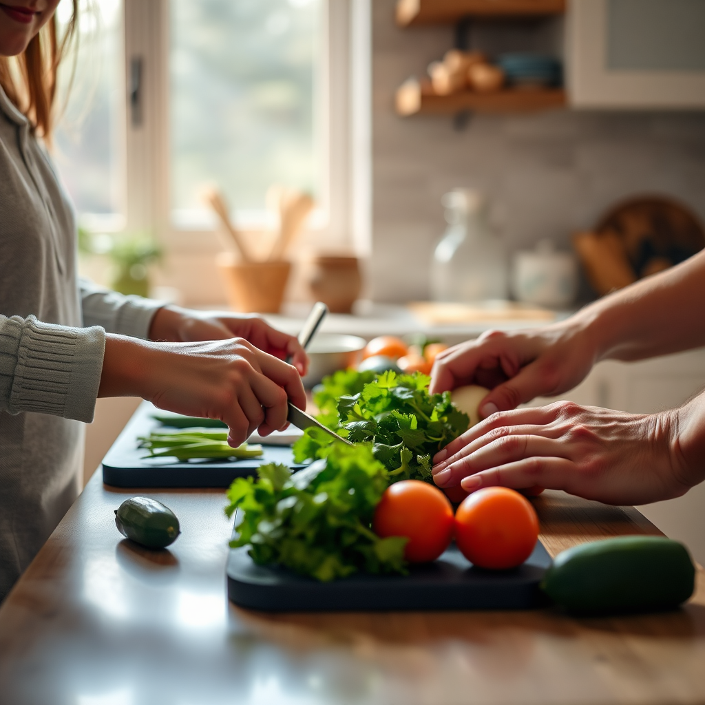 Cooking together