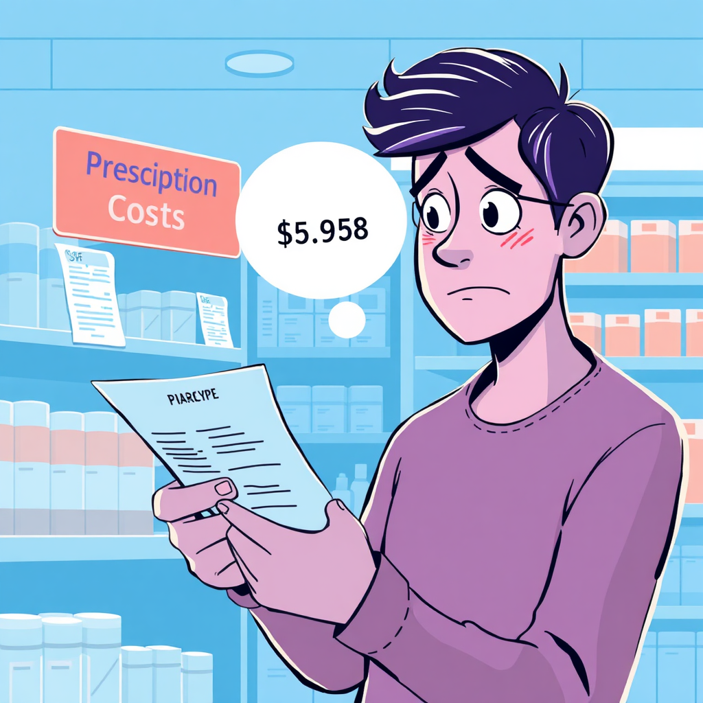 Problem visualization showing rising prescription costs