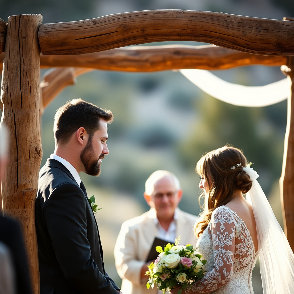 Wooden arch ceremony