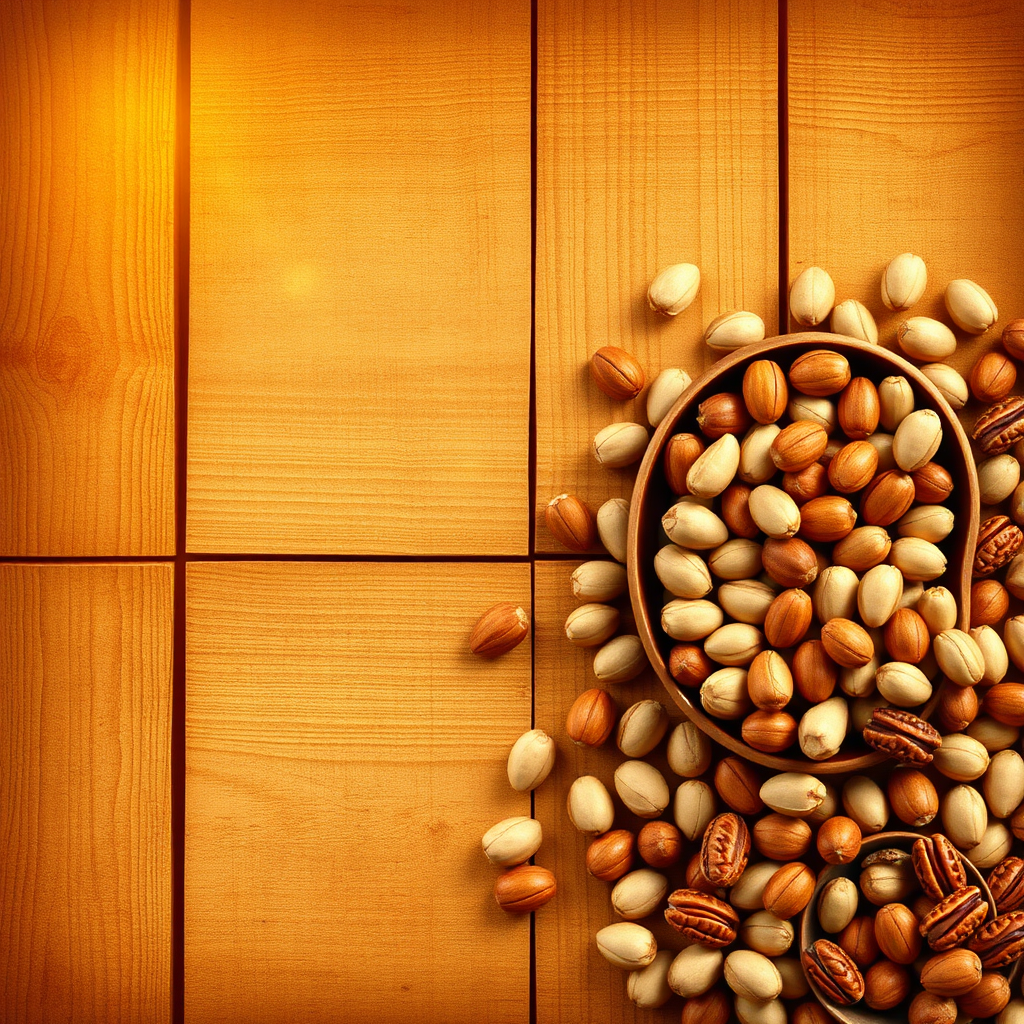 Warm brand story illustration with curated nuts