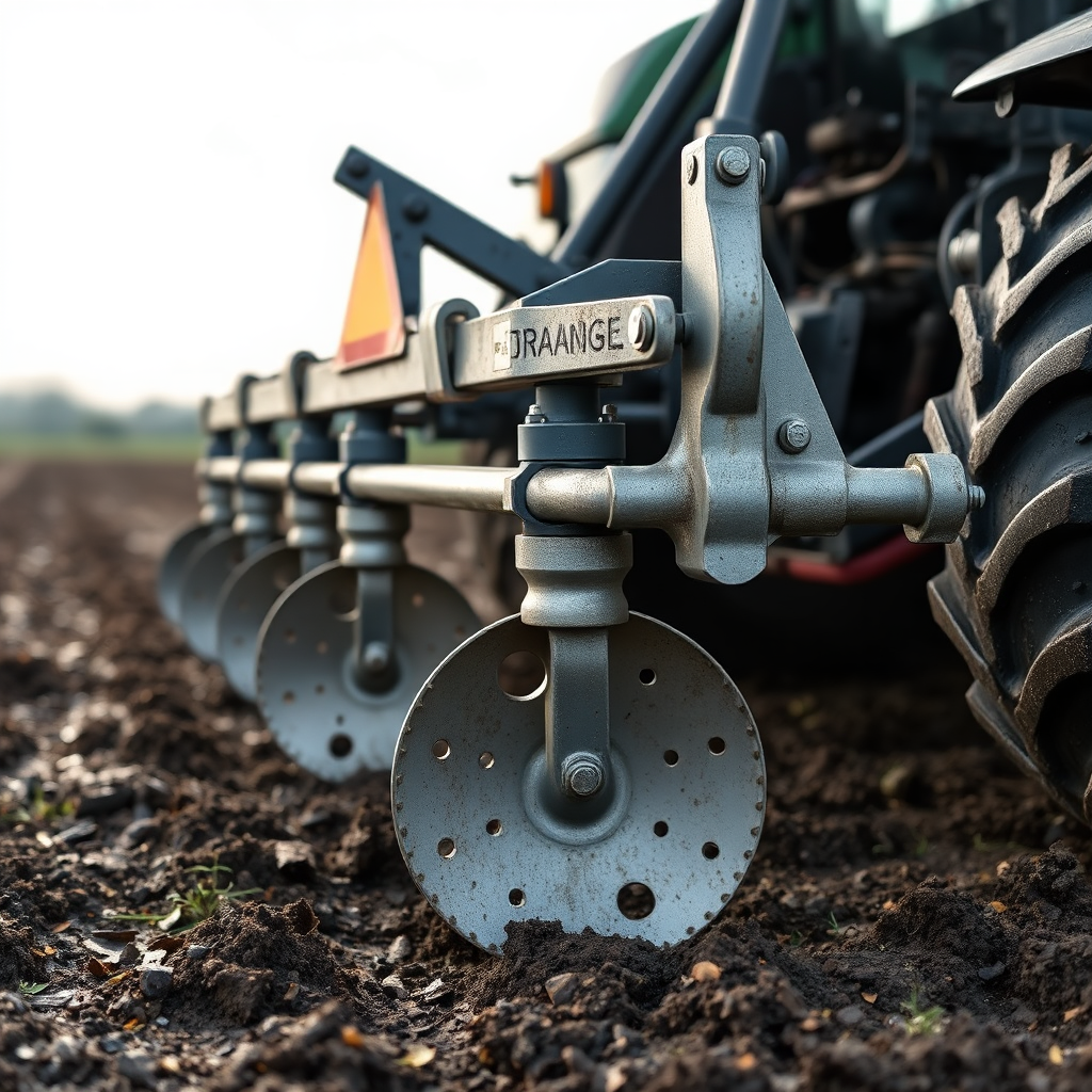 Drainage plough implement