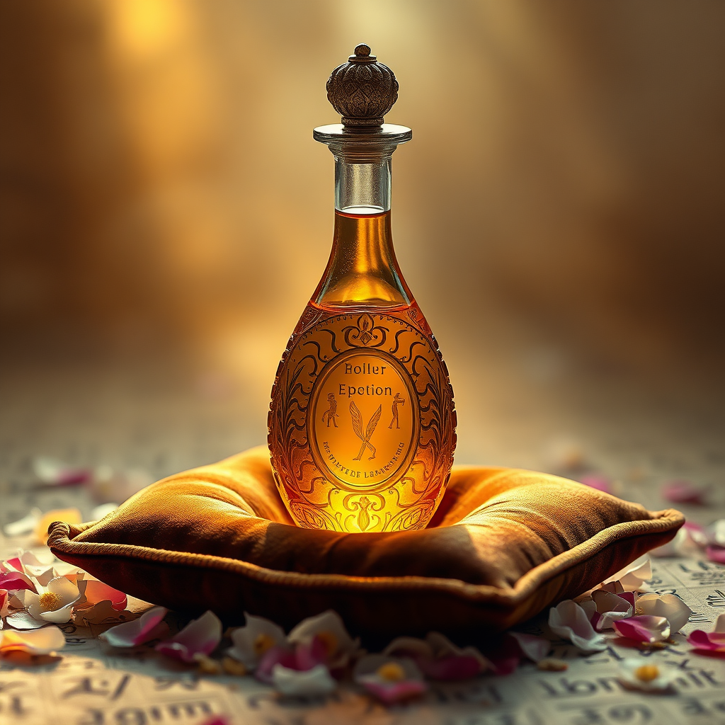 Sticlă cu ulei sacru