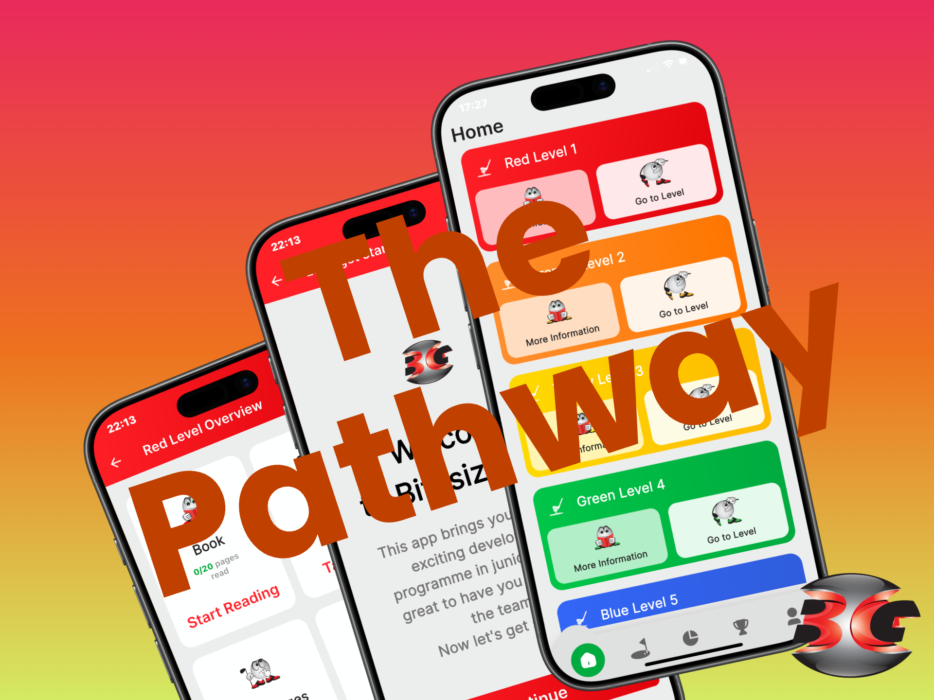 image of app showing the pathway