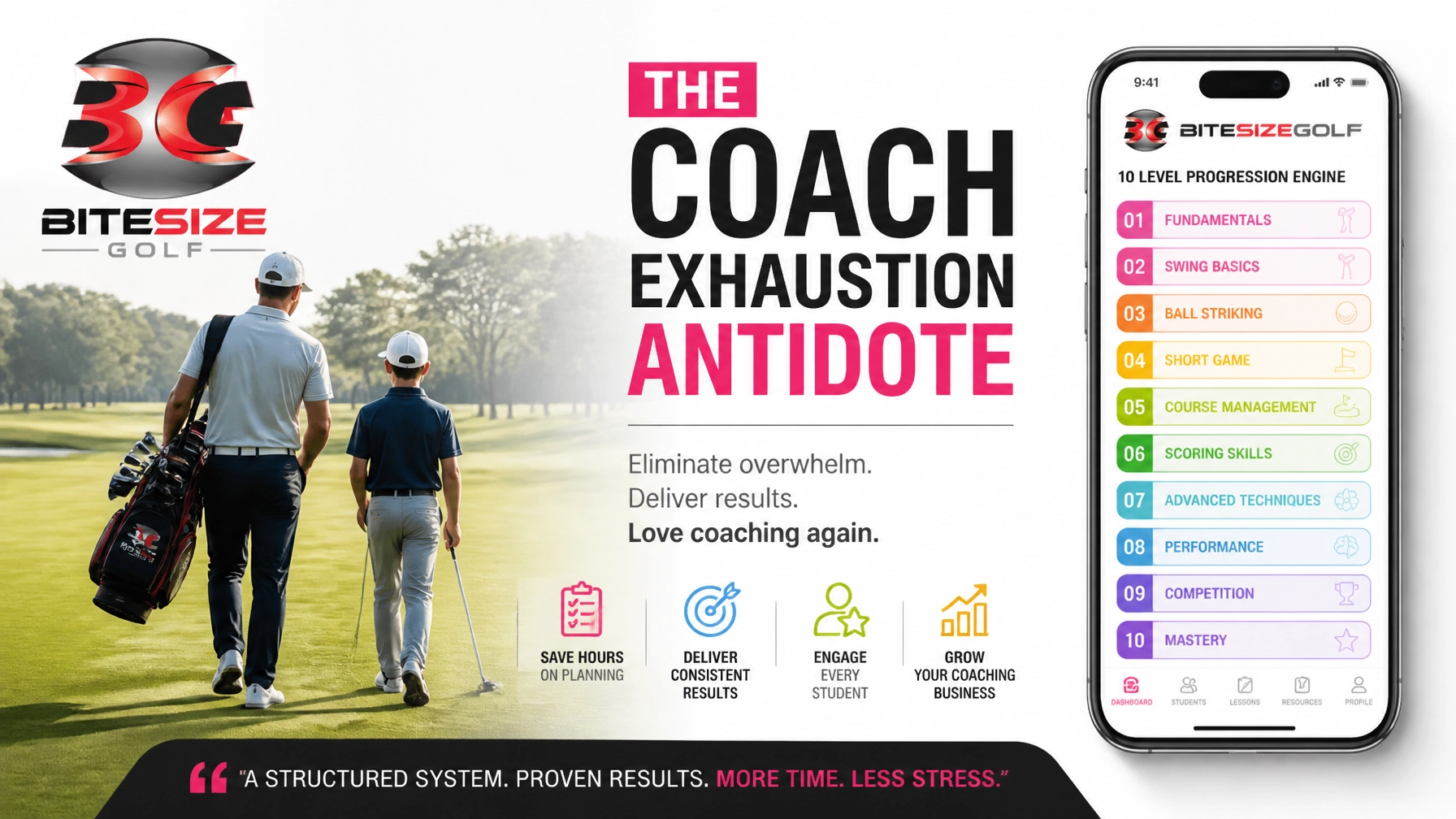 infographich showing less stress for coaches