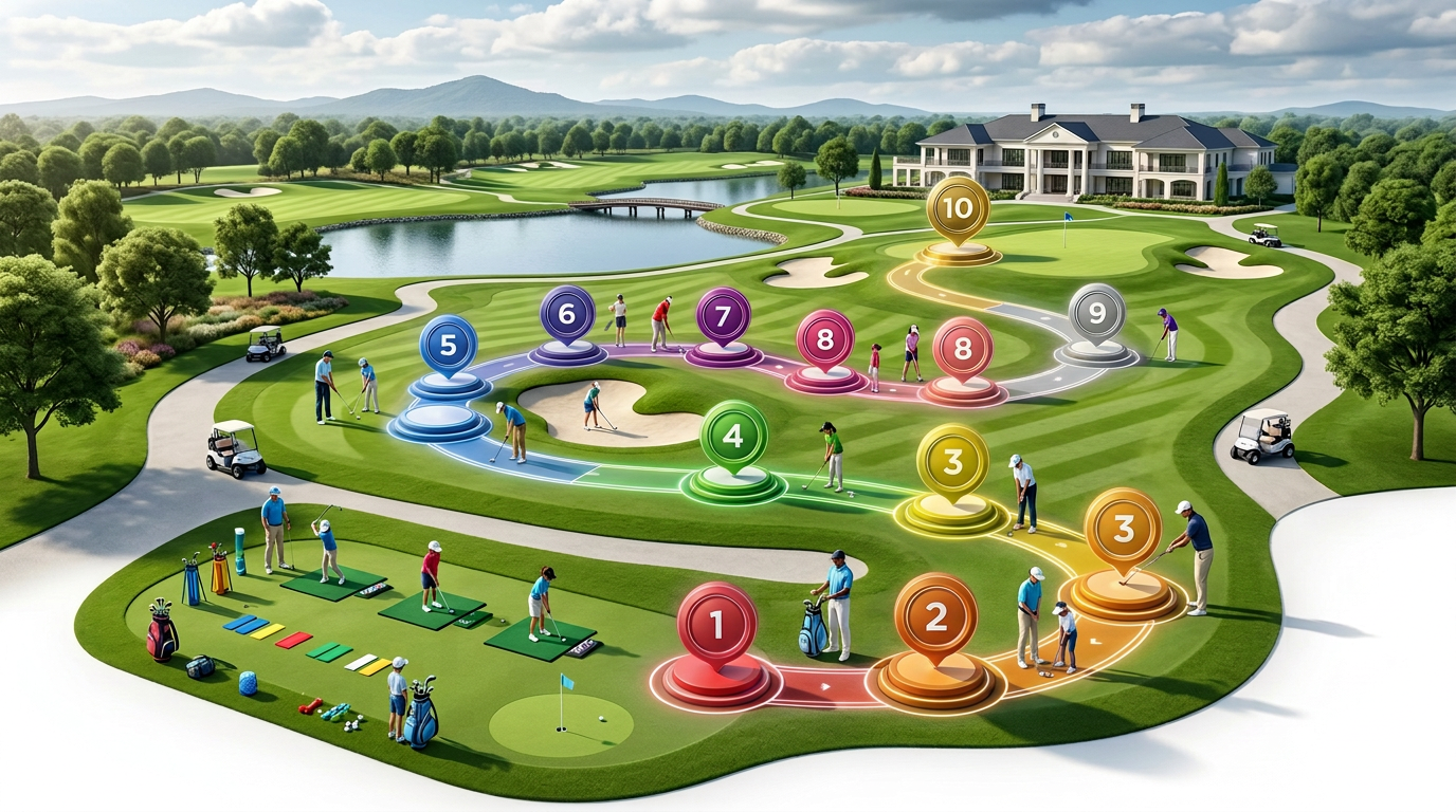 infographic showing 10 level pathway