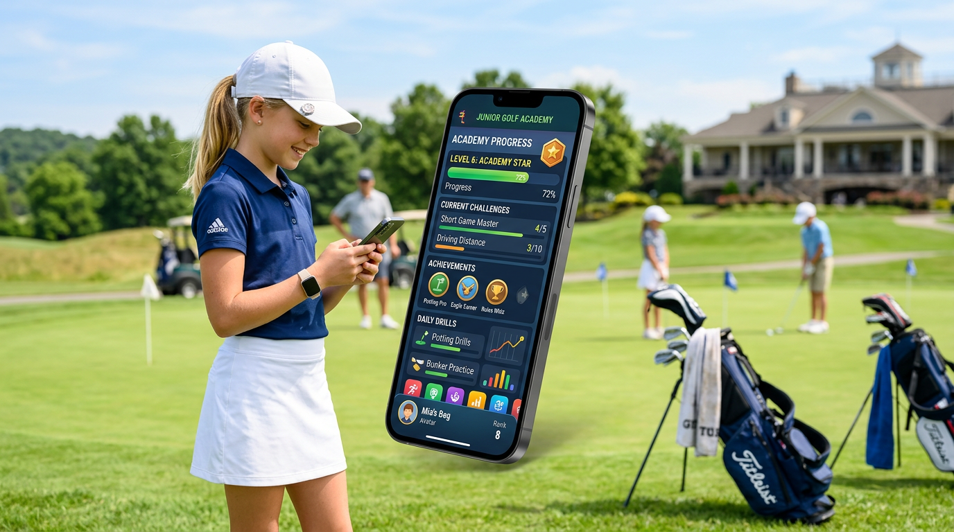 Girl working with the app