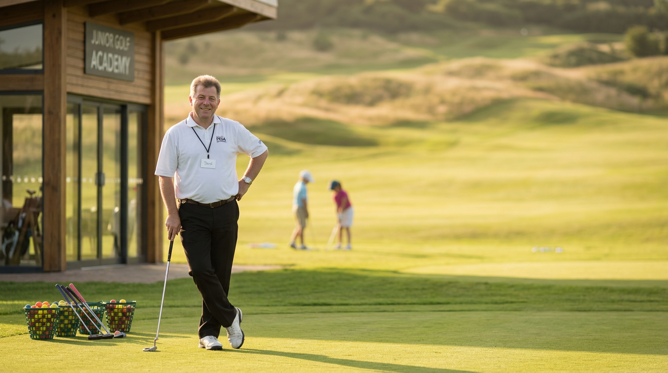 Dave Gosling on practise range
