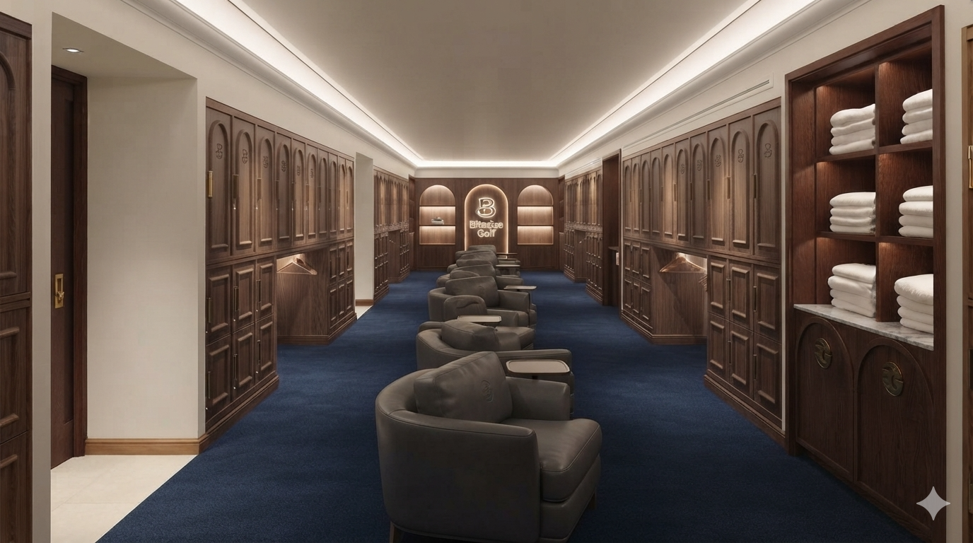view of the coaches locker room