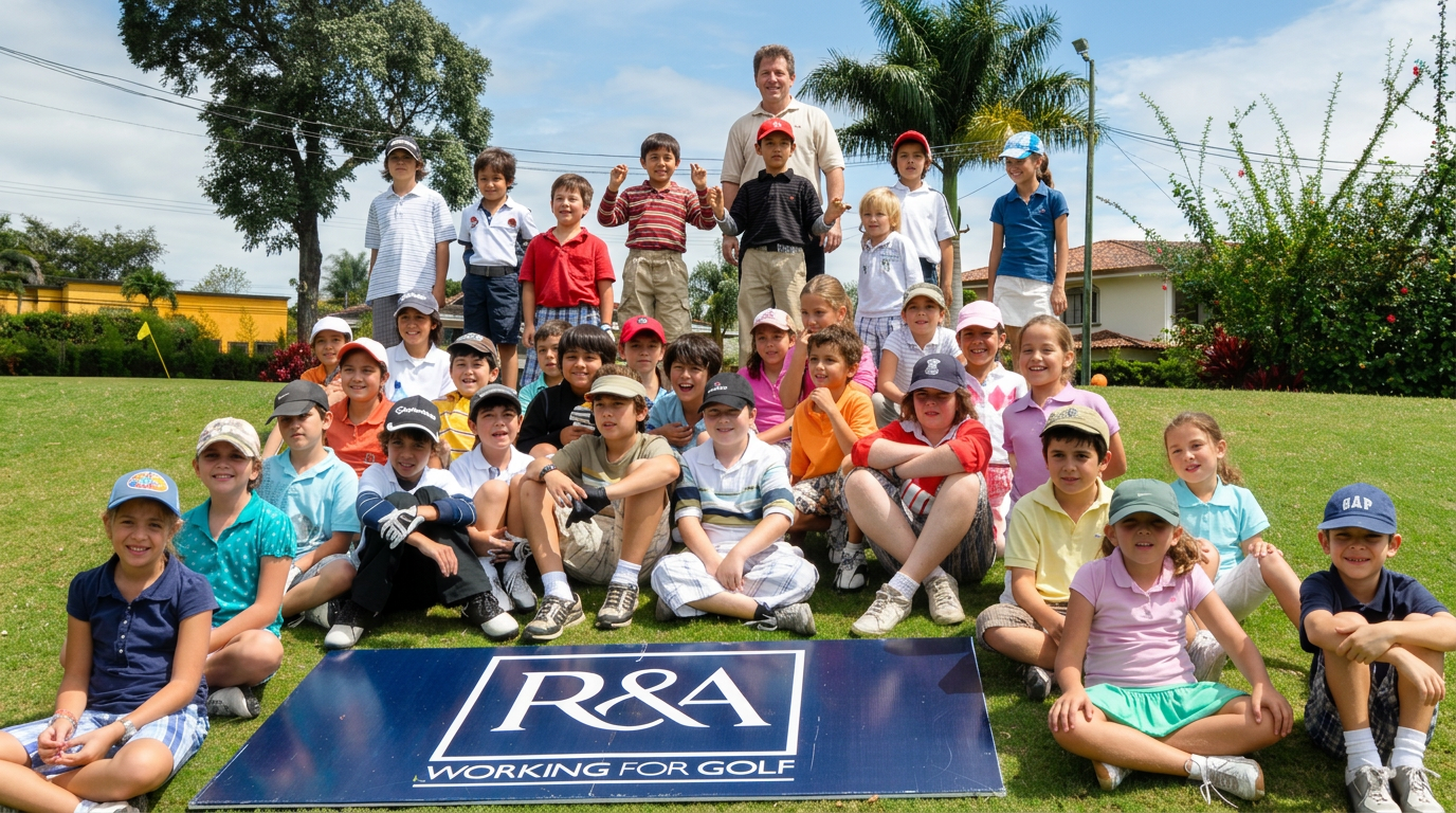 Dave with a group of kids in Costa Rica