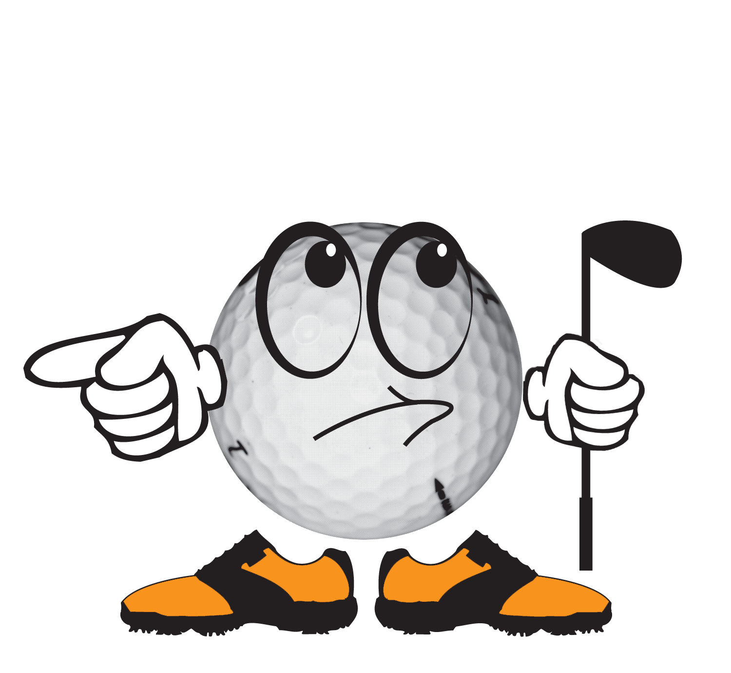 Bitesize Golf Etiquette character