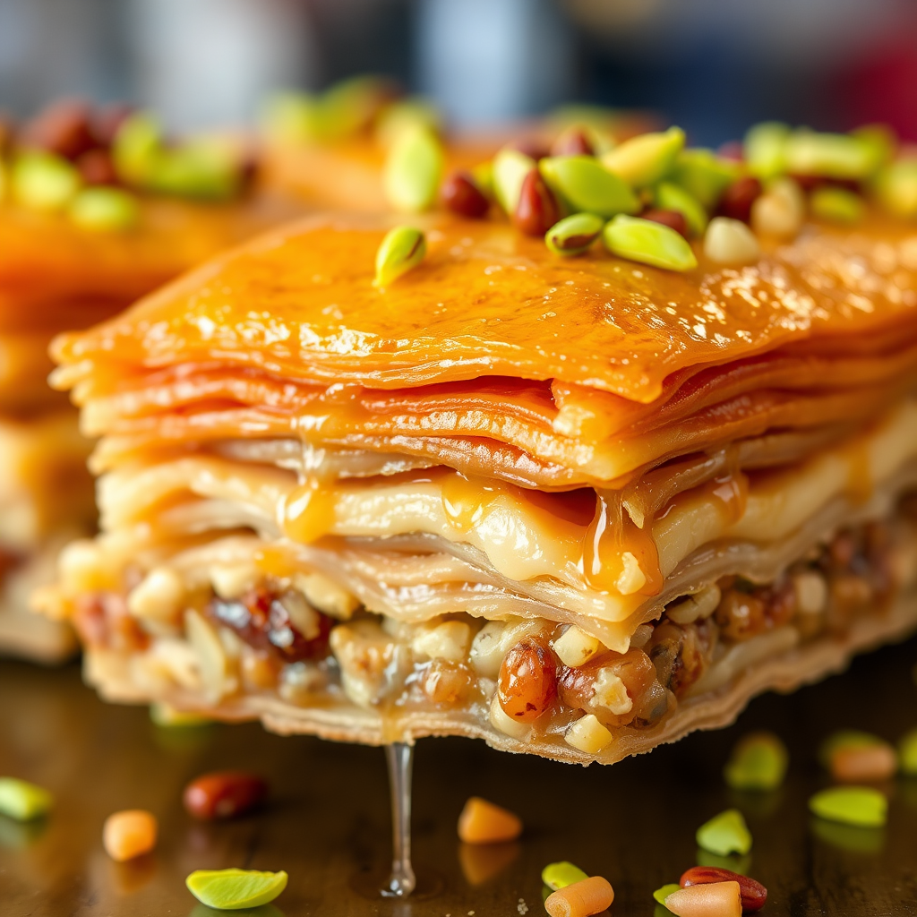 Turkish baklava dessert