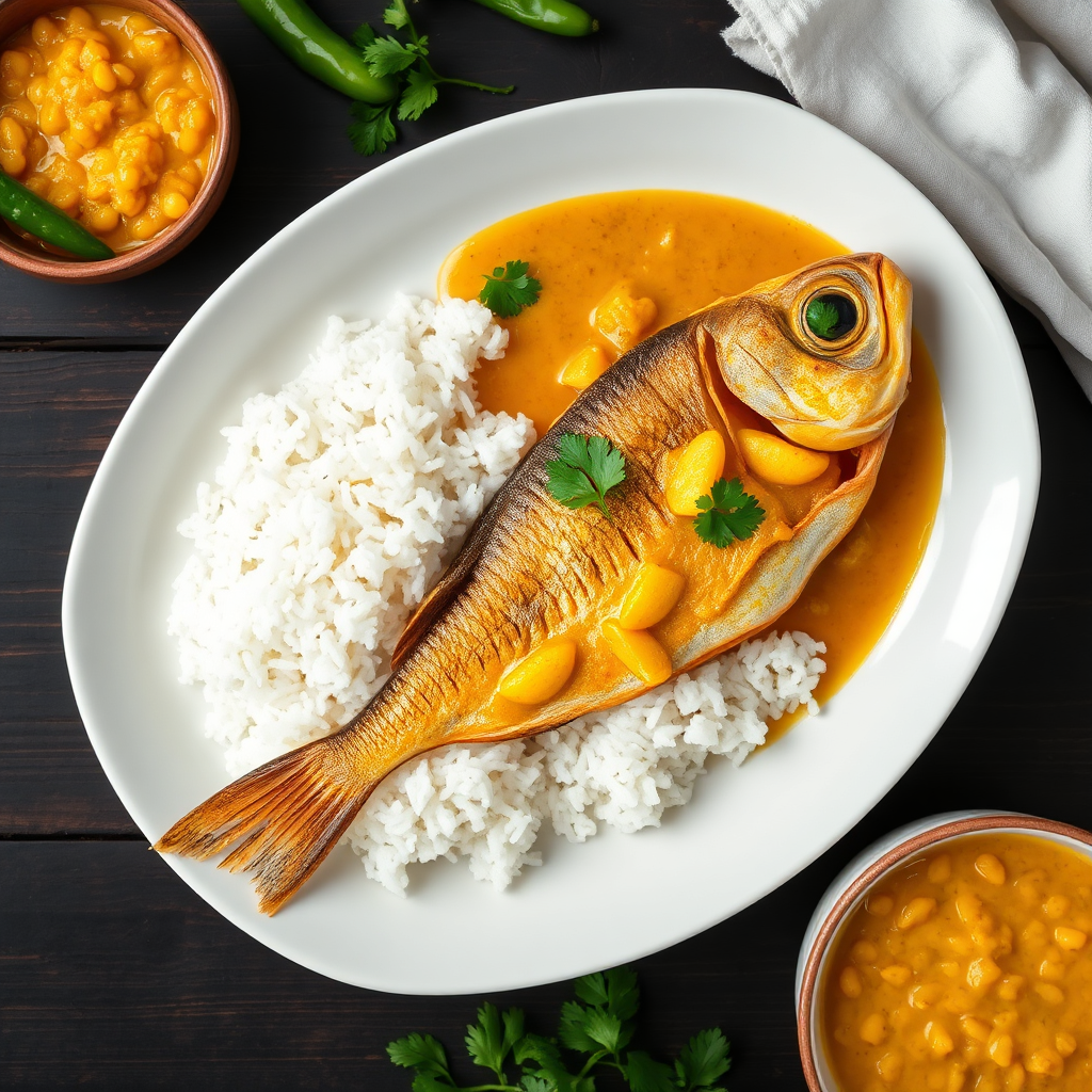 Wednesday Package - Rui Fish with Rice and Dal