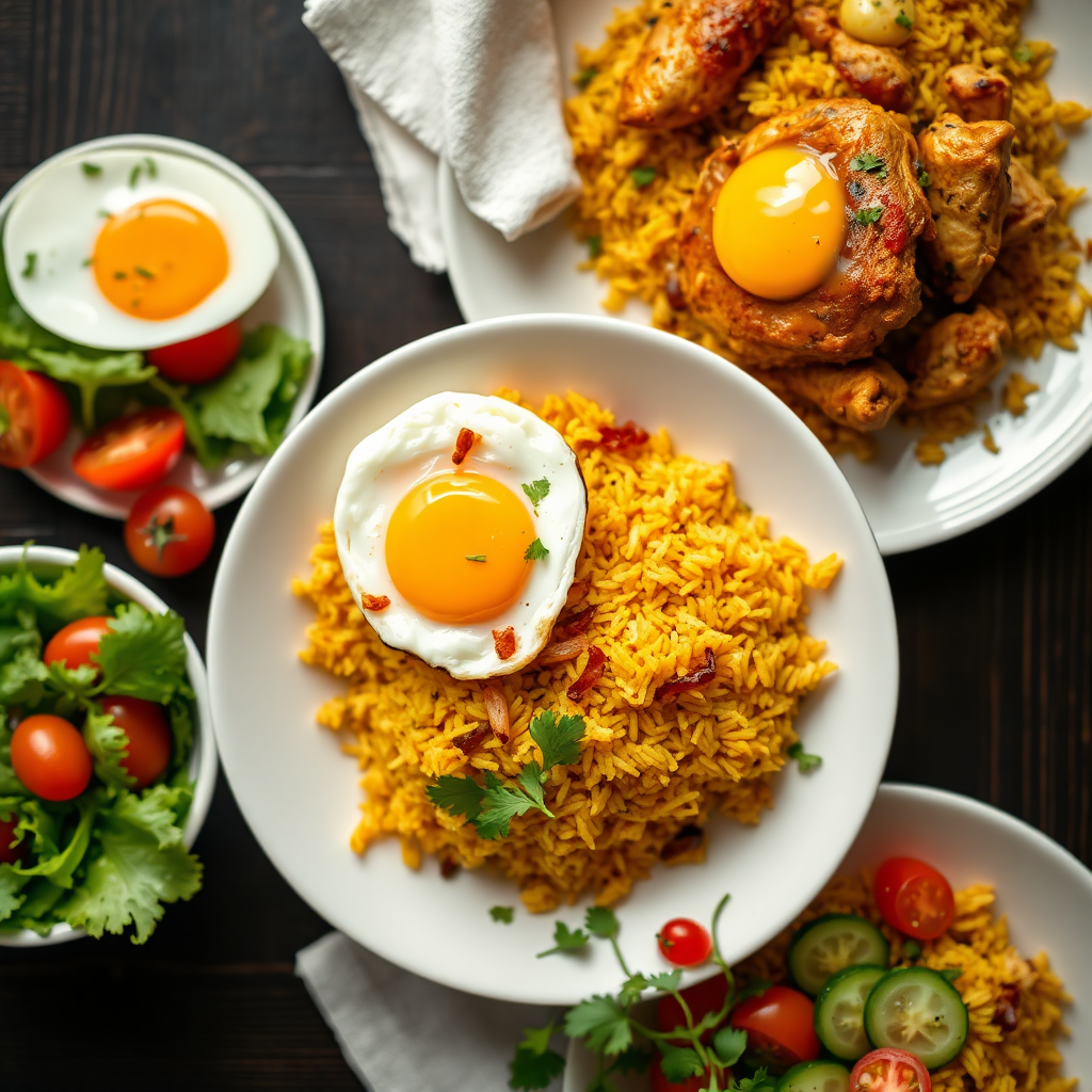Saturday Package - Chicken Biryani with Egg and Salad