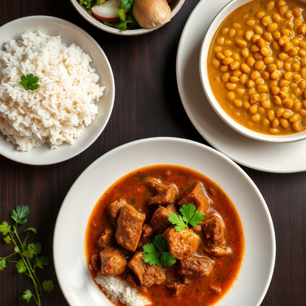 Sunday Package - Beef Curry with Rice and Dal