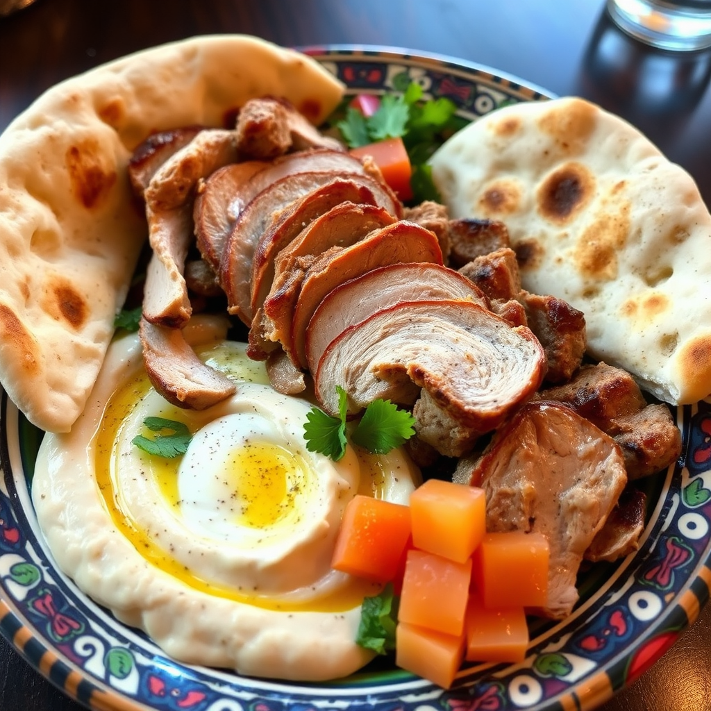 Shawarma Plate (Hummus)