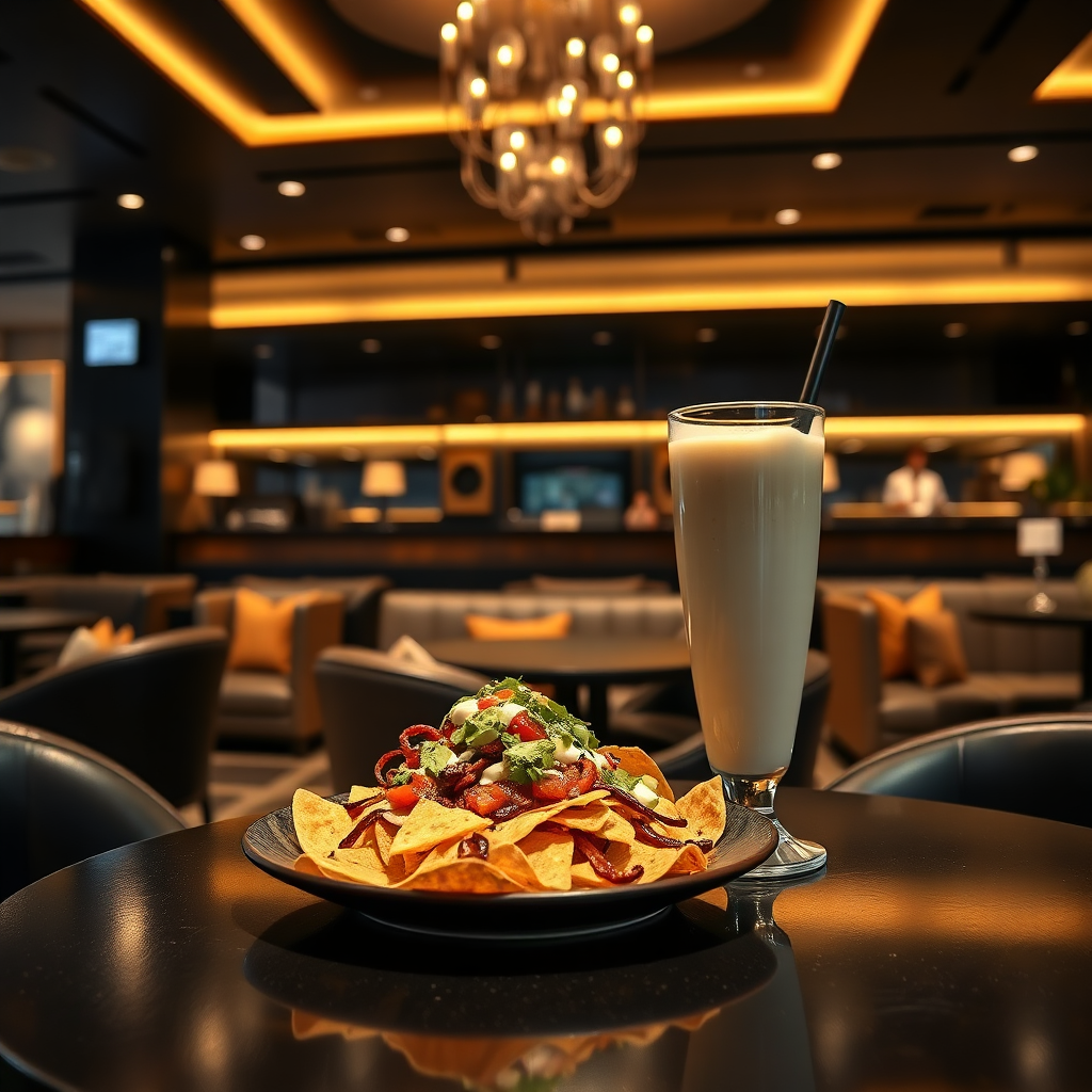 Chef's Recommendations: Loaded Nachos and Taro Cheesecake Milk Tea