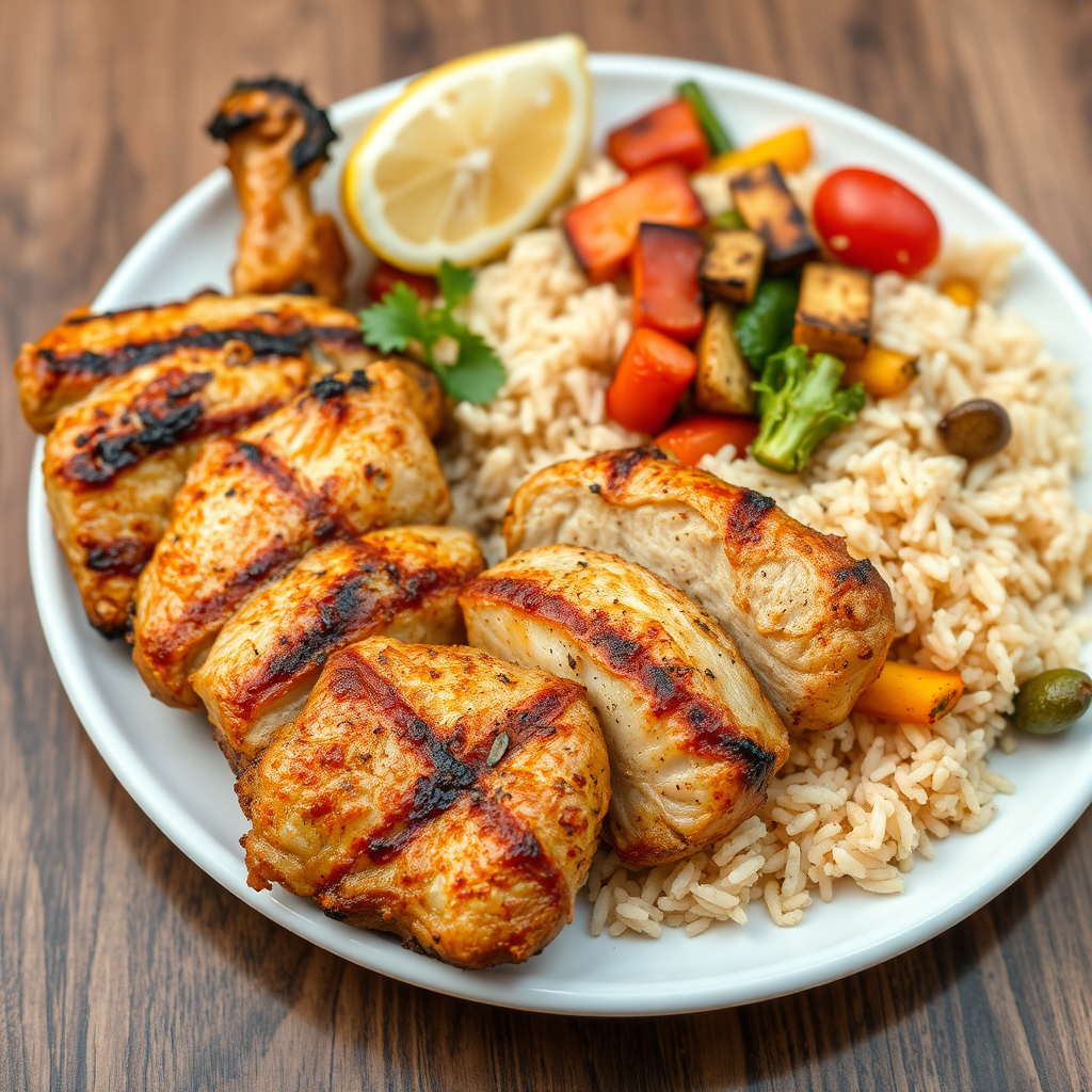 Chicken Machined with Rice