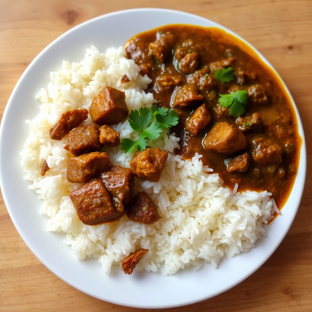 Beef Curry with White Rice