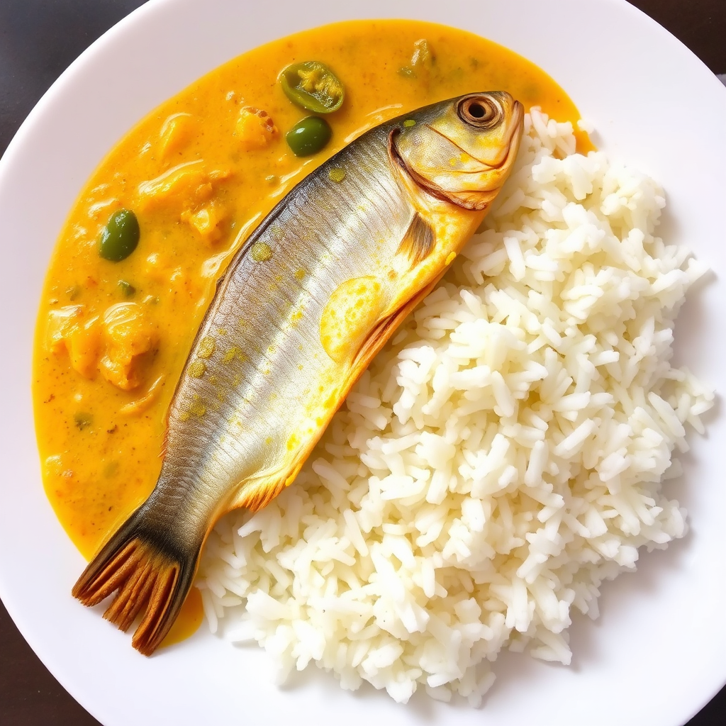 Rui Fish with White Rice