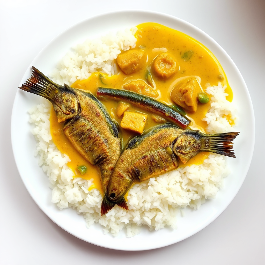 Sharputhi Fish with White Rice