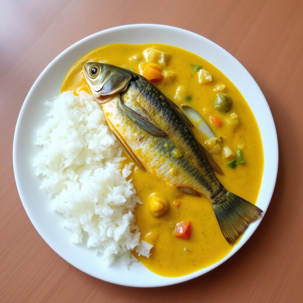 Boal Fish with White Rice