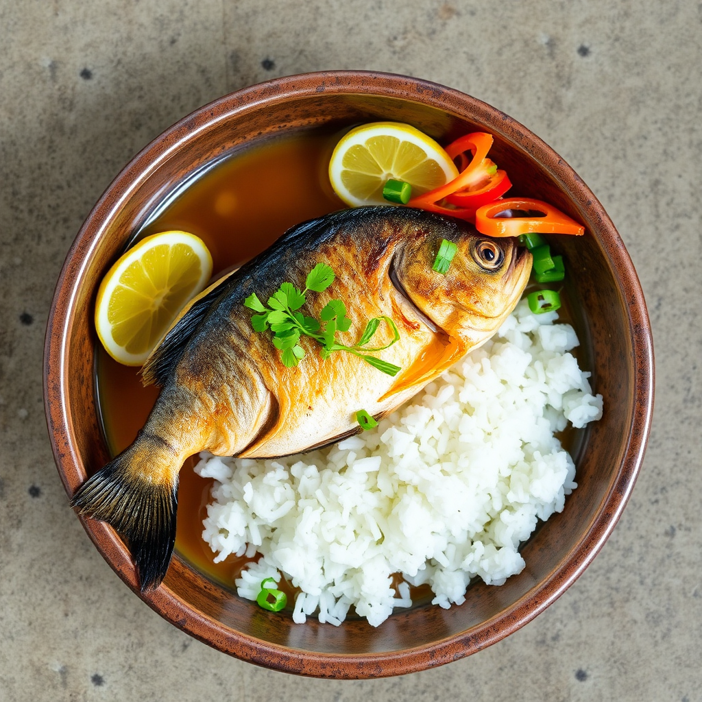 Baing Fish White Rice
