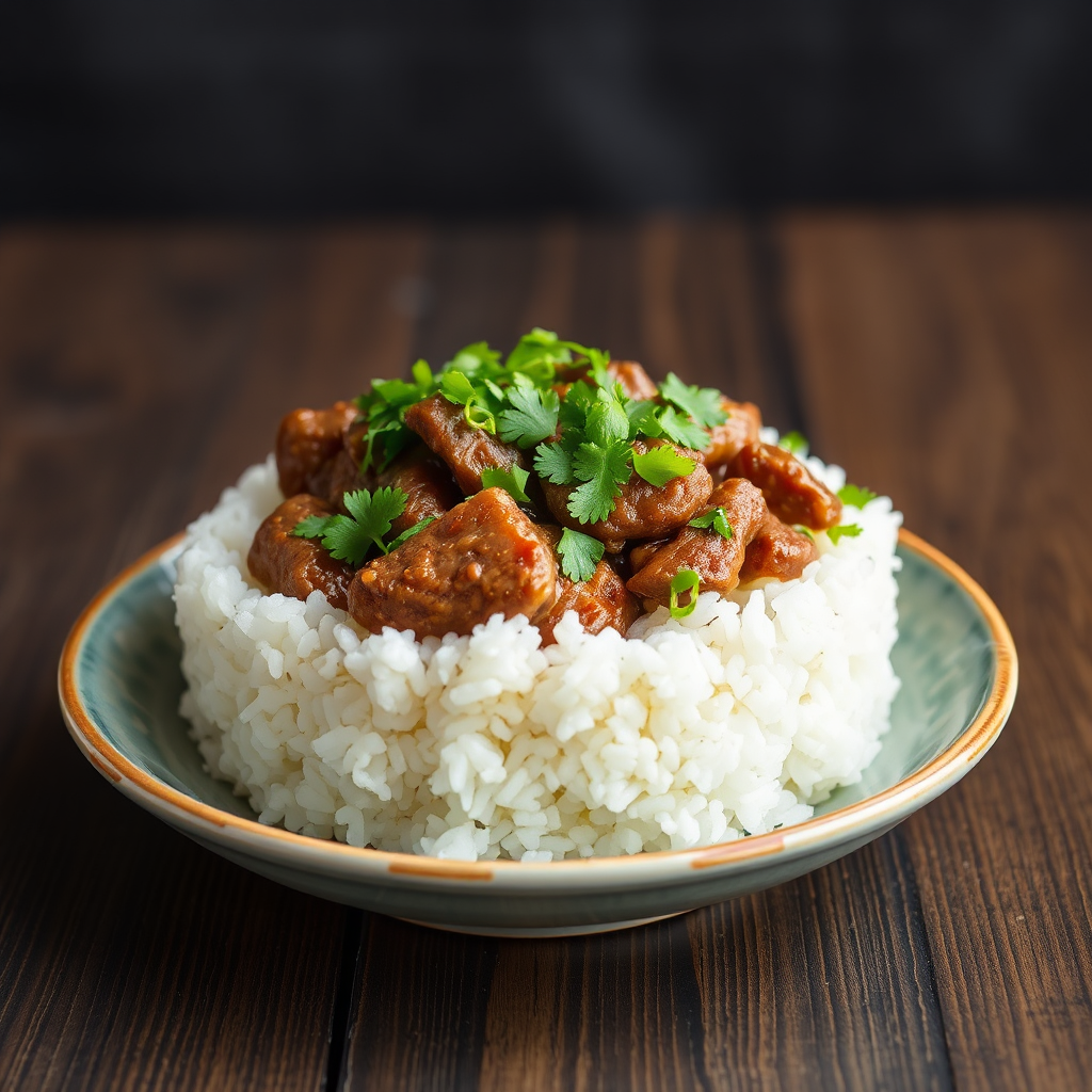 Beef Bot with White Rice