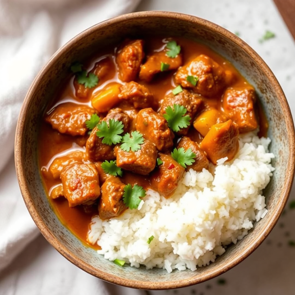Beef Curry with White Rice