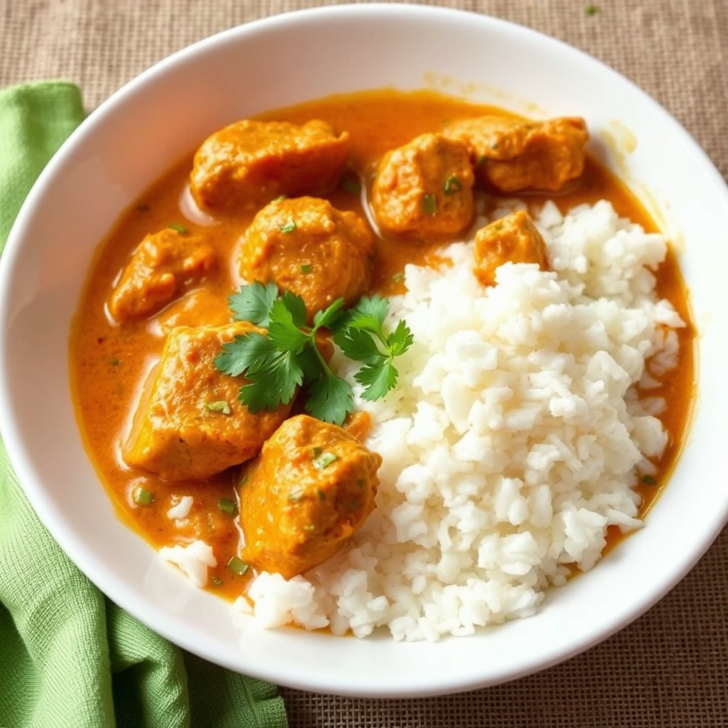 Chicken Curry with White Rice