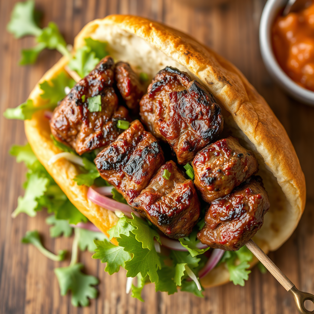Beef Kebab Sandwich