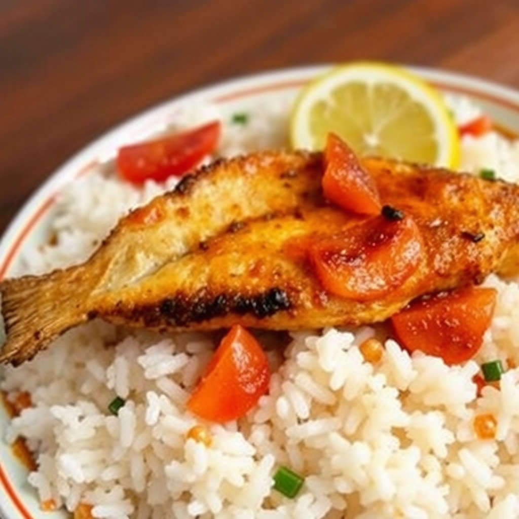 Kashki Fish White Rice