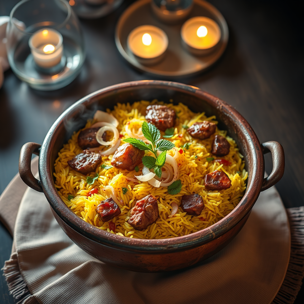 Mutton Biryani with Egg
