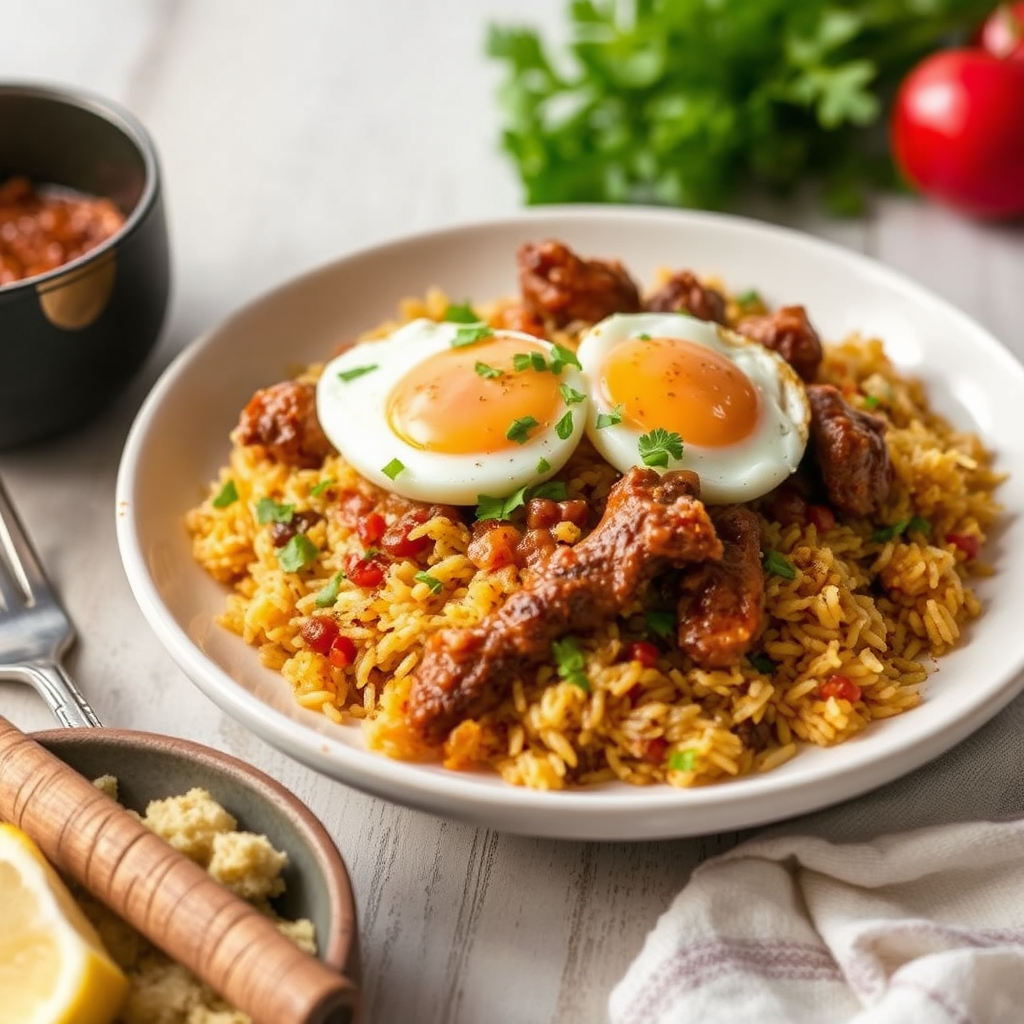 Mutton Biryani with Egg