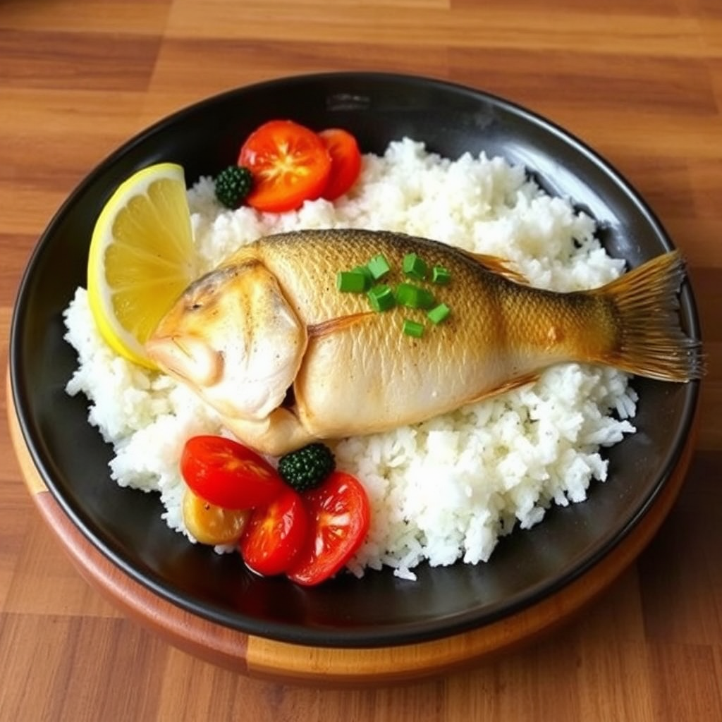 Pangas Fish White Rice