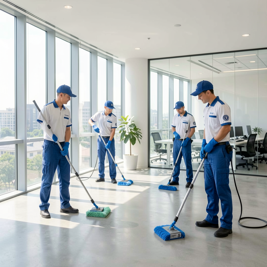 Smart Link Cleaning Services team at work