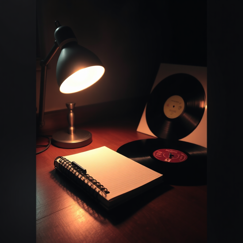 Night desk for listening