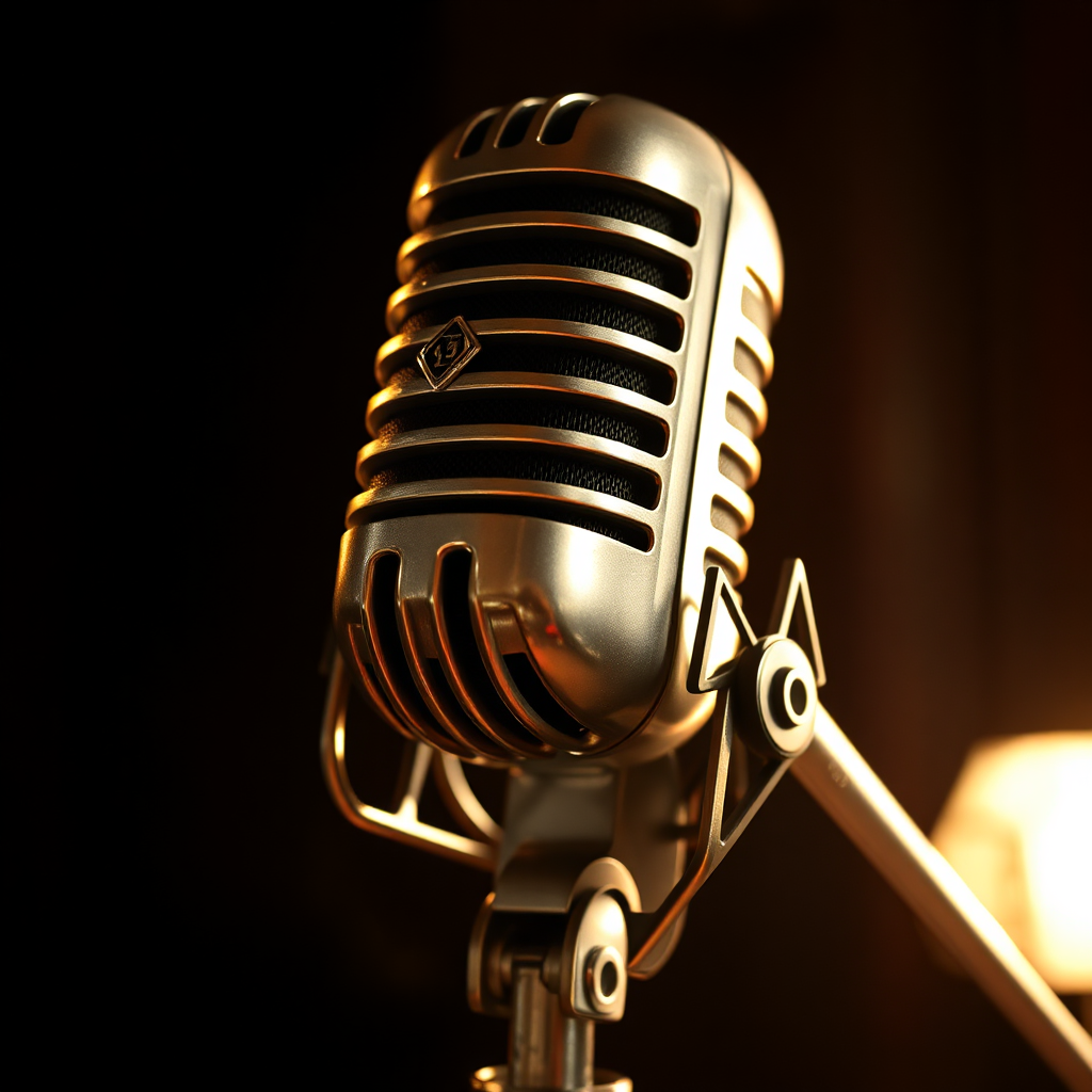Vintage studio microphone