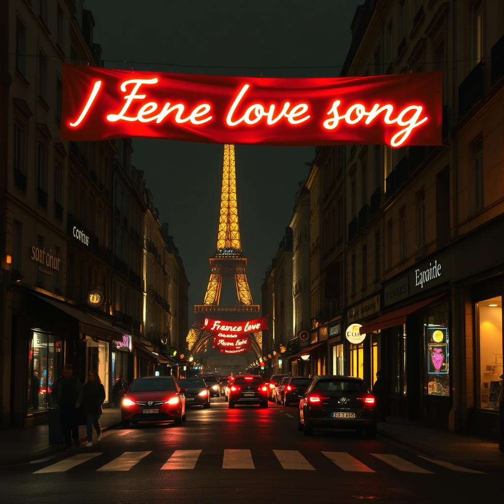 Paris by night visual