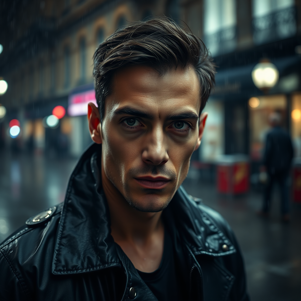 Editorial portrait of Julien Noir in studio