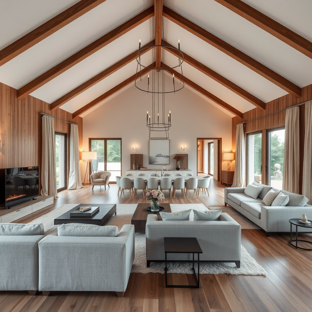 Luxe interieur van een vakantiehuisje