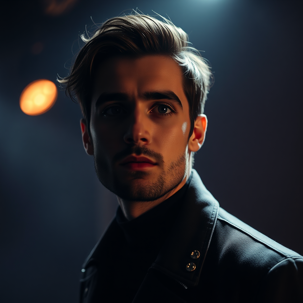 Portrait de Julien Noir dans un studio intimiste