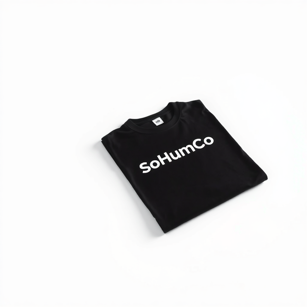 Custom T-shirt design featuring the SoHumCo logo
