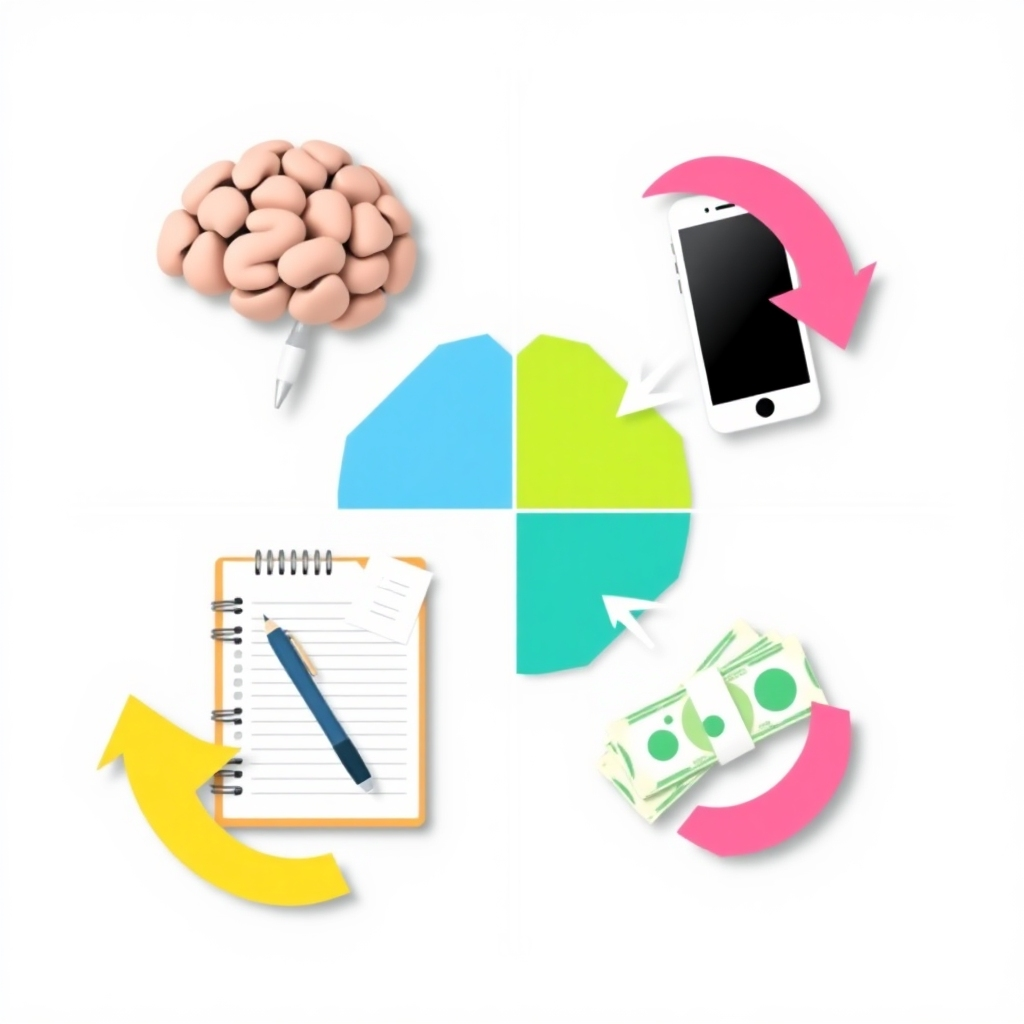 Stylized graphic depicting flexible and customizable solutions, with use of shapes and colors that imply flexibility and choice. The style could be slightly abstract and modern.