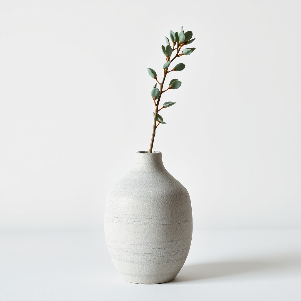 Minimalist Concrete Flower Vase