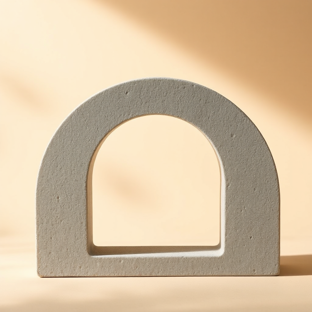 Concrete Arch Bookend