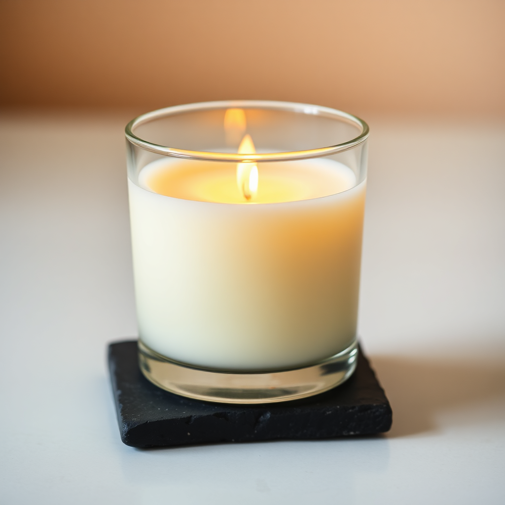 Clear Glass Scented Candle