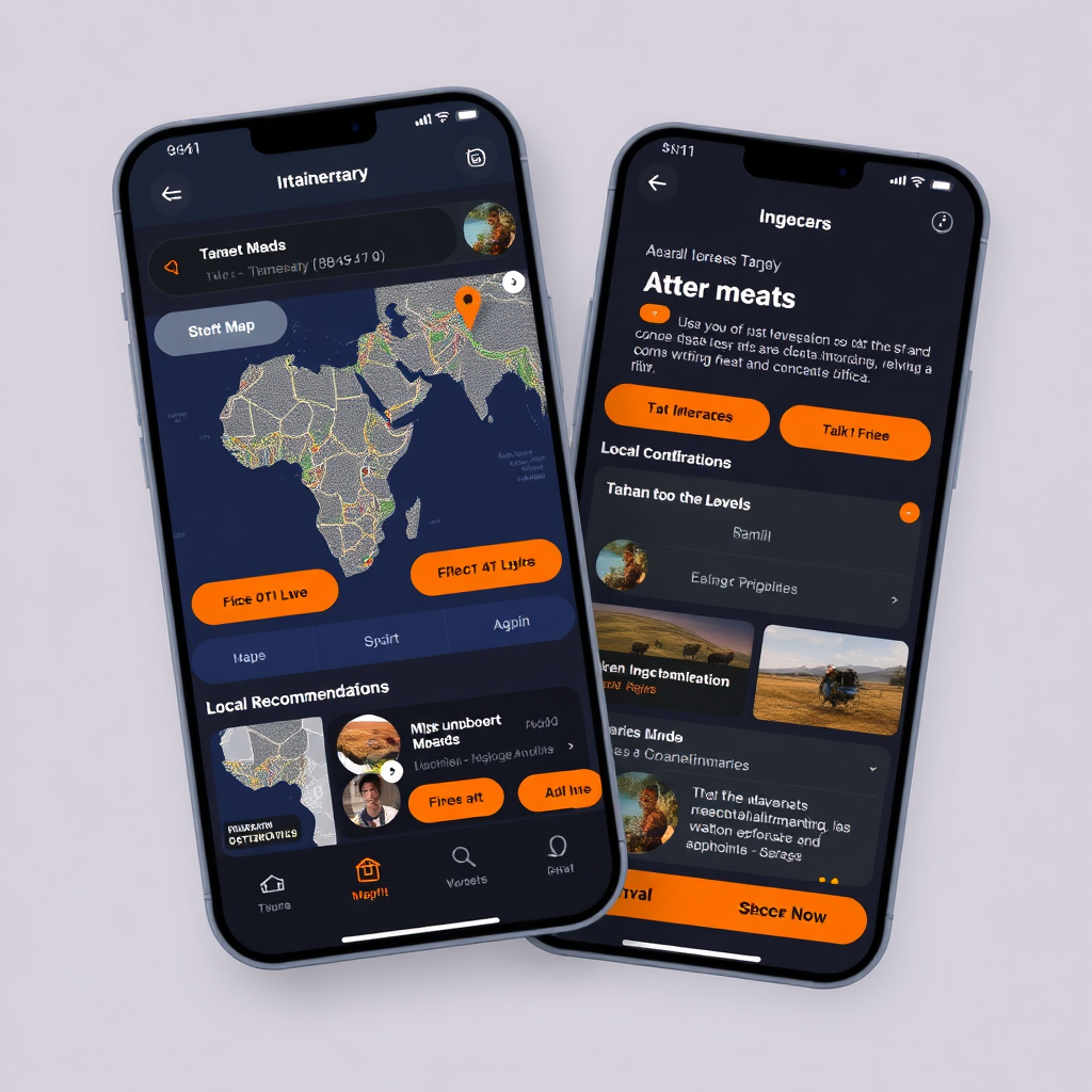 Smart Travel Companion App Interface