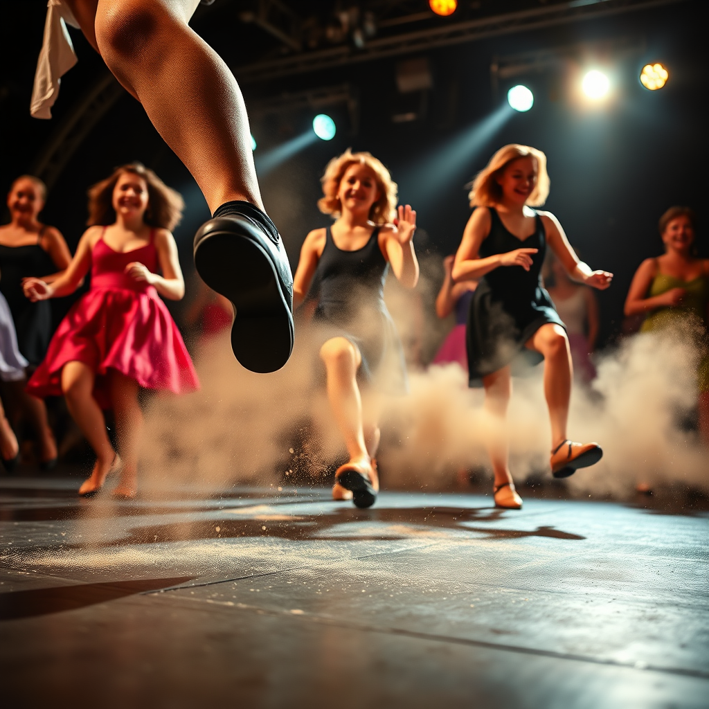 Tap dancers performing