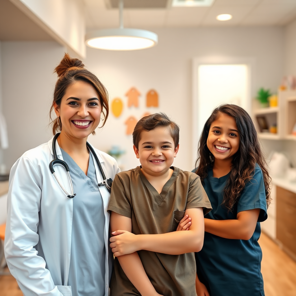 Our friendly dental team smiling
