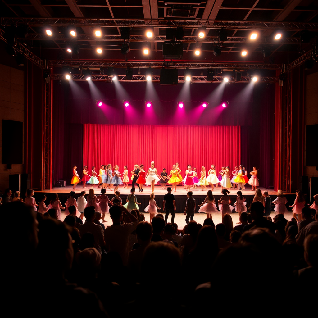 Dance recital performance